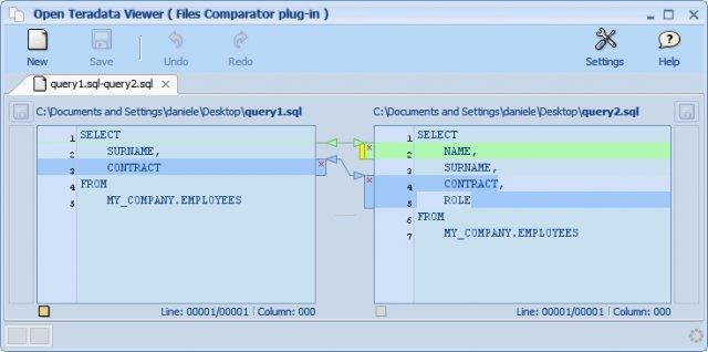 Files Comparator plugin screenshot